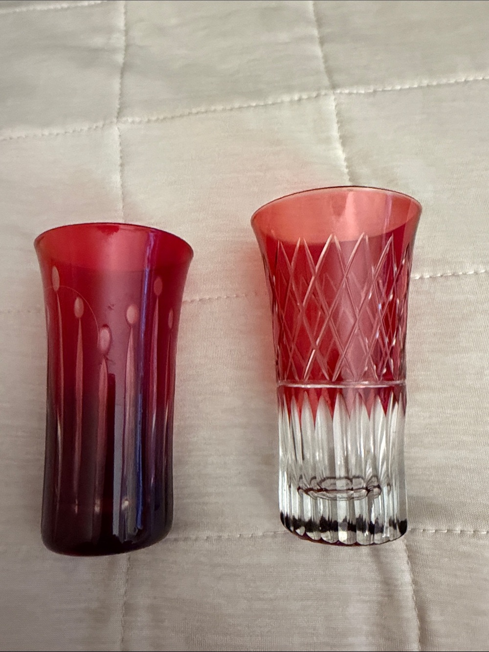 Tozai Home Ruby Liqueur/Juice Glasses.